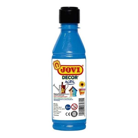 Pintura multisuperficie Jovidecor Acryl - 250 ml - Color azul cyan