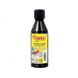 Pintura multisuperficie Jovidecor Acryl - 250 ml - Color negro
