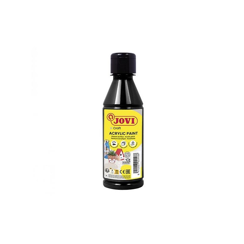 Pintura multisuperficie Jovidecor Acryl - 250 ml - Color negro