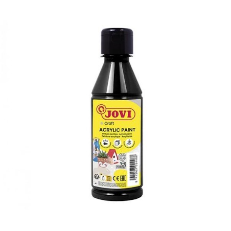 Pintura multisuperficie Jovidecor Acryl - 250 ml - Color negro