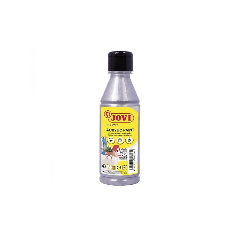 Pintura multisuperficie Jovidecor Acryl - 250 ml - Color plata