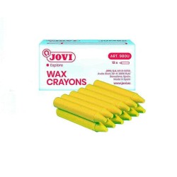 Ceras duras Jovicolor - Color amarillo - Caja 12 ud