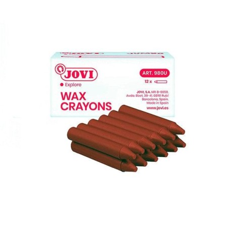 Ceras duras Jovicolor - Color rojo - Caja 12 ud