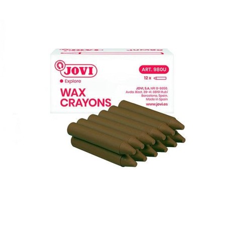 Ceras duras Jovicolor - Color marrón claro - Caja 12 ud