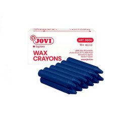 Ceras duras Jovicolor - Color azul oscuro - Caja 12 ud