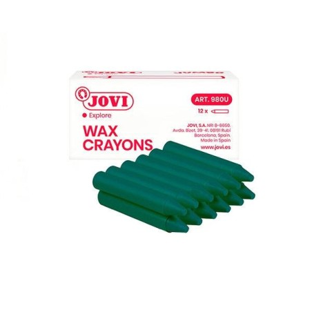 Ceras duras Jovicolor - Color verde oscuro - Caja 12 ud