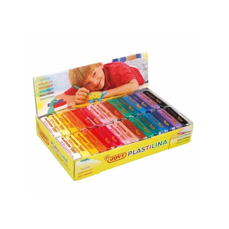 Plastilina Jovi - 50 g - Colores surtidos - Caja 30 ud Plastilina Jovi - 50 g - Colores surtidos - Caja 30 ud