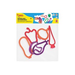 Moldes verduras para plastilina Jovi - Plástico - Colores surtidos - Pack 6 ud