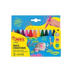 Ceras Jovicolor Triwax - Colores surtidos - Estuche 12 ud
