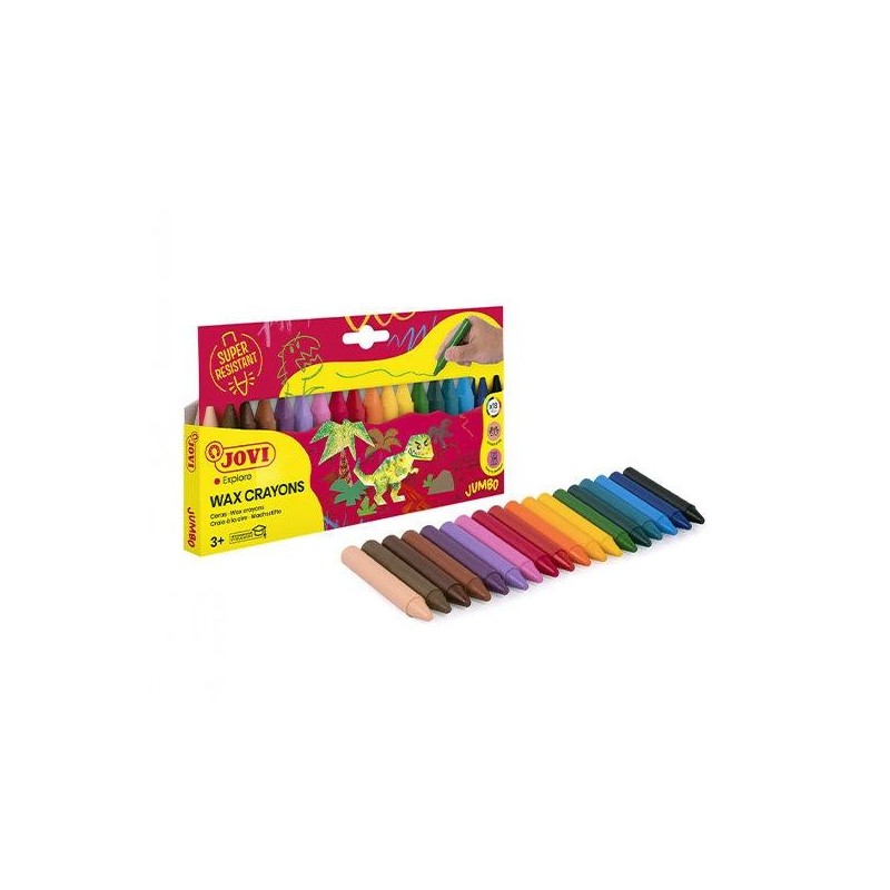 Ceras duras Jovicolor - Colores surtidos - Estuche 18 ud Ceras duras Jovicolor - Colores surtidos - Estuche 18 ud