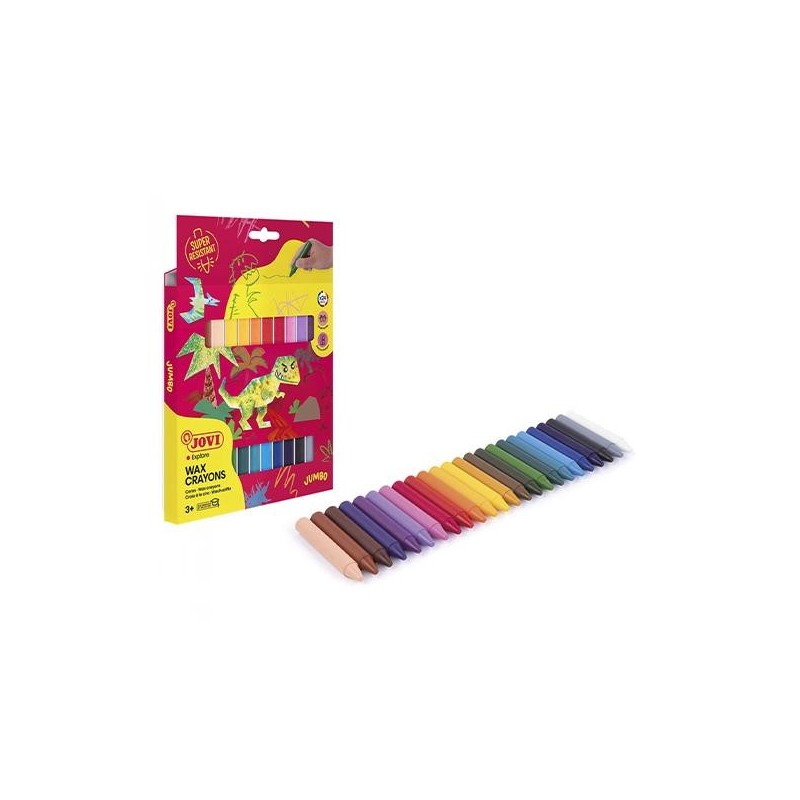 Ceras duras Jovicolor - Colores surtidos - Estuche 24 ud Ceras duras Jovicolor - Colores surtidos - Estuche 24 ud