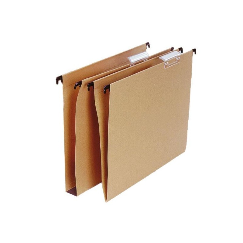 Carpeta colgante Grafoplás - Visor superior - Kraft - Varilla de plástico - A4 - Lomo en V (PACK INDIVISIBLE DE 50 UNIDADES) Carpeta colgante Grafoplás - Visor superior - Kraft - Varilla de plástico - A4 - Lomo en V (PACK INDIVISIBLE DE 50 UNIDADES)