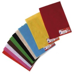 Lámina fieltro blando Fixo Kids - 20 x 30 cm - Grosor 1,75 mm - Color verde - Pack 10 ud