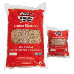 Gomas elásticas Fixo - 1,5 mm x 6 cm - Bolsa 100 g