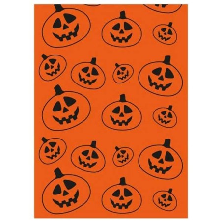 Bolsa para disfraz decorada Fixo Kids - Calabaza - 65 x 90 cm - Pack 5 ud