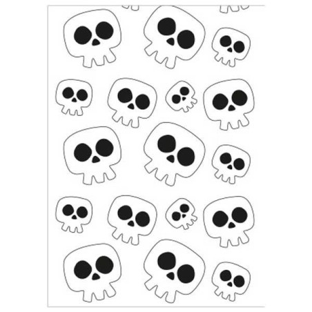 Bolsa para disfraz decorada Fixo Kids - Calavera - 65 x 90 cm - Pack 5 ud