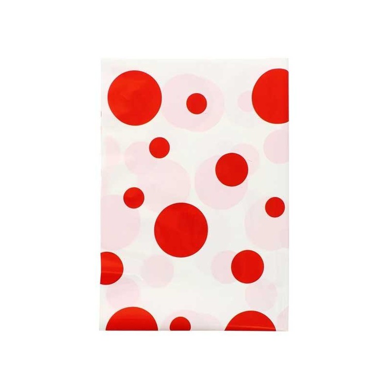 Bolsa para disfraz decorada Fixo Kids - Topos rojos - 56 x 70 cm - Pack 25 ud