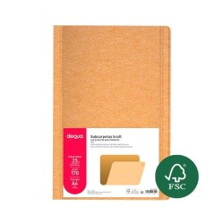 Subcarpeta kraft Dequa - A4 - 170 g (PACK INDIVISIBLE DE 25 UNIDADES)
