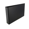 Carpeta de anillas Grafoplás - Bolsa interior - 2 anillas x 25 mm - PVC - Cuarto apaisado - Color negro