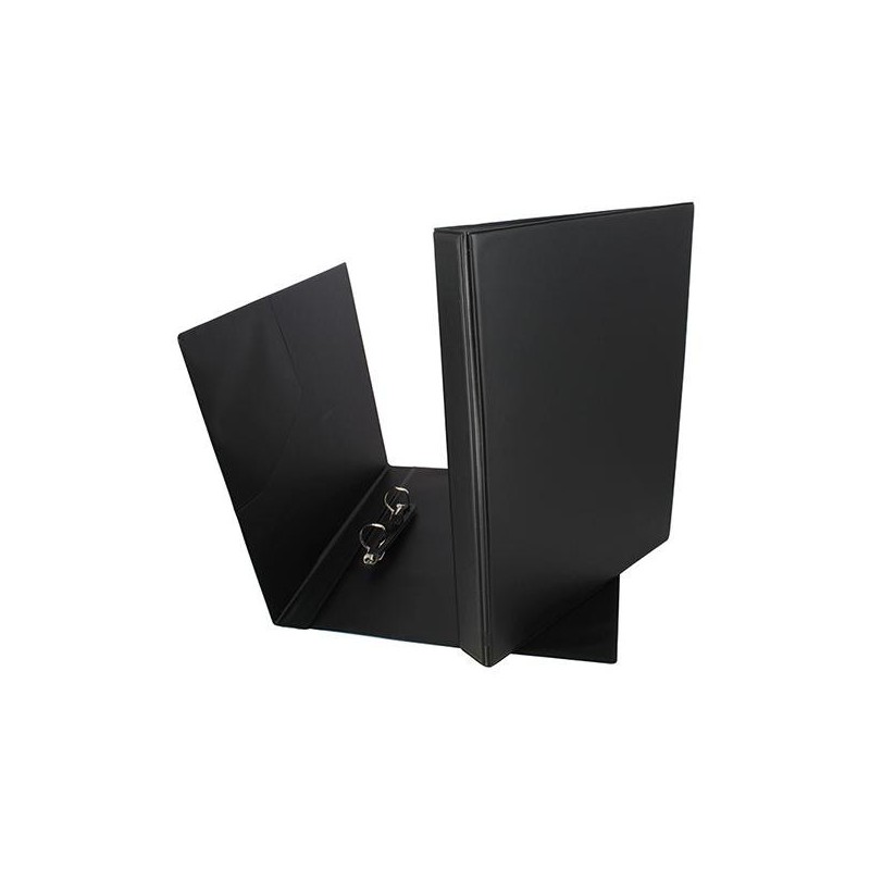 Carpeta de anillas Grafoplás - Bolsa interior - 2 anillas x 25 mm - PVC - Folio - Color negro Carpeta de anillas Grafoplás - Bolsa interior - 2 anillas x 25 mm - PVC - Folio - Color negro