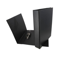Carpeta de anillas Grafoplás - Bolsa interior - 2 anillas x 40 mm - PVC - Folio - Color negro