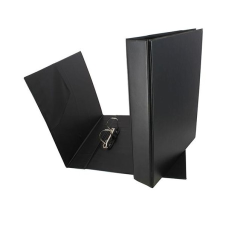 Carpeta de anillas Grafoplás - Bolsa interior - 2 anillas x 40 mm - PVC - Folio - Color negro