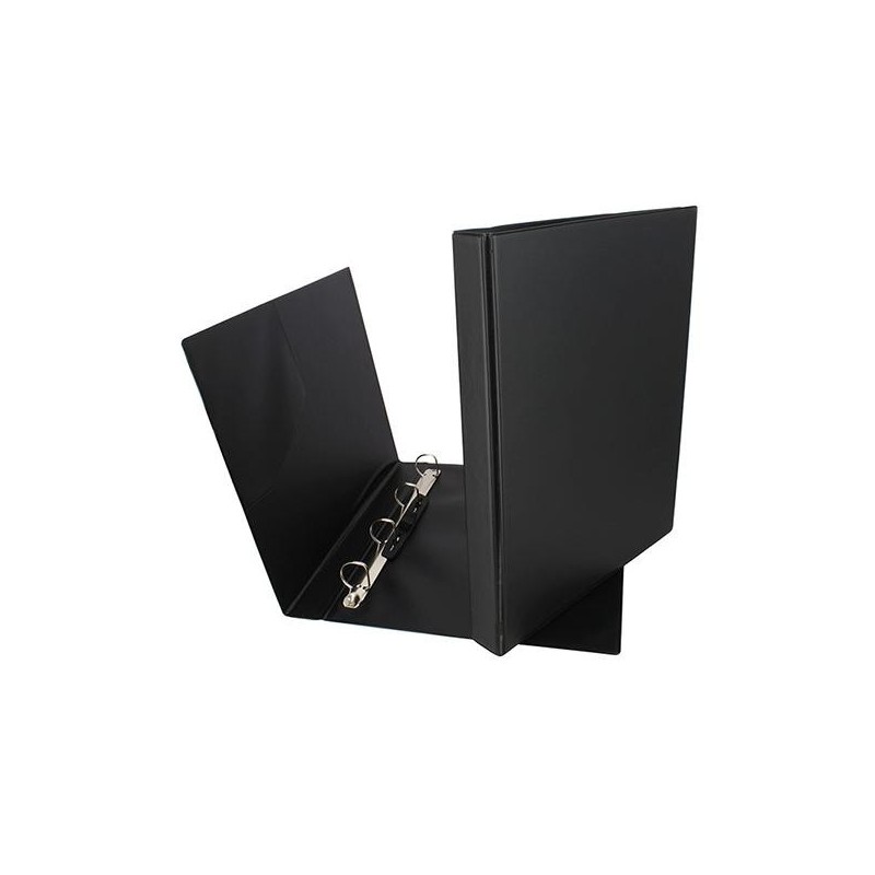 Carpeta de anillas Grafoplás - Bolsa interior - 4 anillas x 25 mm - PVC - Folio - Color negro Carpeta de anillas Grafoplás - Bolsa interior - 4 anillas x 25 mm - PVC - Folio - Color negro
