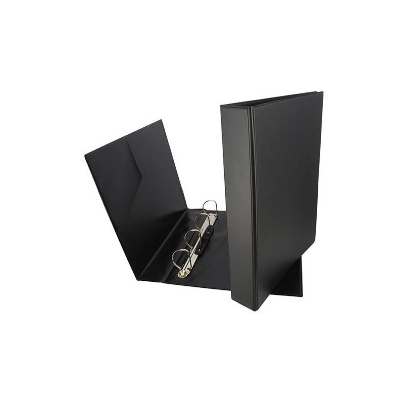 Carpeta de anillas Grafoplás - Bolsa interior - 4 anillas x 40 mm - PVC - Folio - Color negro Carpeta de anillas Grafoplás - Bolsa interior - 4 anillas x 40 mm - PVC - Folio - Color negro