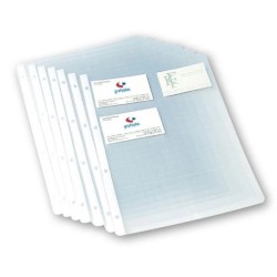 Fundas para tarjeteros Grafoplás - A4 - Color transparente - Pack 10 ud