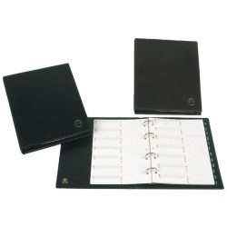 Listín telefónico Grafoplás Basic - PVC - 4 anillas x 20 mm - Cuarto - Color negro