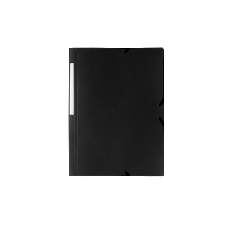 Carpeta de gomas Grafoplás Poligraf - 3 solapas - PP - Folio - Color negro Carpeta de gomas Grafoplás Poligraf - 3 solapas - PP - Folio - Color negro