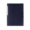 Carpeta de gomas Grafoplás Poligraf - 3 solapas - PP - Folio - Color azul