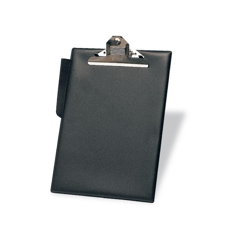 Portablock con pinza y solapa Grafoplas - PVC - Folio - Color negro