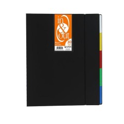 Carpeta de fundas extraíbles Grafoplás In & Out - Espiral - PP - A4 - 30 fundas - Color negro