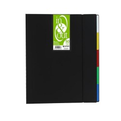 Carpeta de fundas extraíbles Grafoplás In & Out - Espiral - PP - A4 - 50 fundas - Color negro