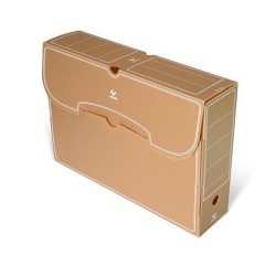 Caja archivo definitivo Grafoplás - PP - Folio - Lomo 95 mm - Color marrón