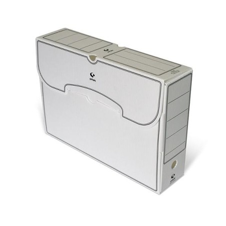 Caja archivo definitivo Grafoplás - PP - Folio - Lomo 95 mm - Color blanco