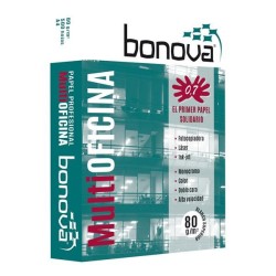 Papel multifunción Bonova - A4 - 80 g - Pack 500 hojas (PACK INDIVISIBLE DE 5 UNIDADES)