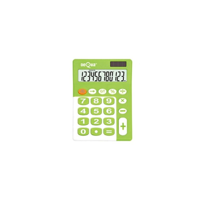 Calculadora sobremesa Dequa - 12 dígitos -Color verde