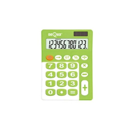 Calculadora sobremesa Dequa - 12 dígitos -Color verde