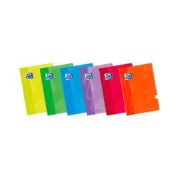 Libreta Oxford - Grapada - Tapa blanda plastificada - A4 - 5x5 - 48 hojas - 90 g - Colores surtidos