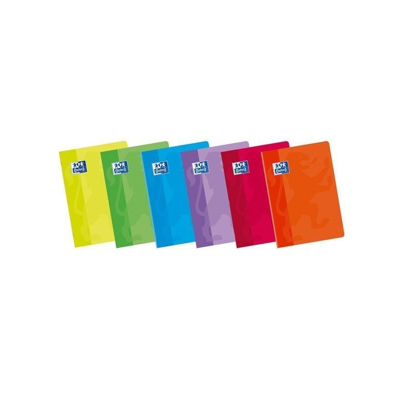 Libreta Oxford - Grapada - Tapa blanda plastificada - A5+ - Pauta 3,5 mm - 48 hojas - 90 g - Colores surtidos