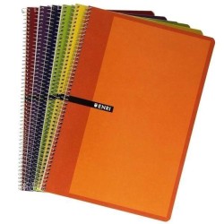 Cuaderno Enri - Espiral - Cartón contracolado - Cuarto - 4x4 - 80 hojas - 60 g - Colores surtidos