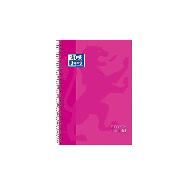 Cuaderno microperforado Oxford - Espiral - Cartón extra duro - A4 - 5x5 - 80 hojas - 90 g - Color fucsia Cuaderno microperforado Oxford - Espiral - Cartón extra duro - A4 - 5x5 - 80 hojas - 90 g - Color fucsia
