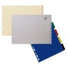 Índice alfabético A-Z Elba - 2 taladros - Cartulina - Cuarto apaisado - Color beige