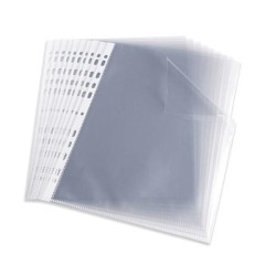 Funda porta documentos Elba - Multitaladro - PP - 70 micras - Cristal - Folio - Caja 100 ud