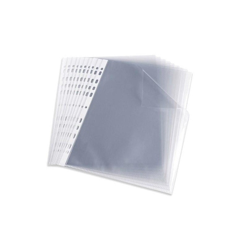 Funda porta documentos Elba - Multitaladro - PP - 70 micras - Cristal - Folio - Caja 100 ud