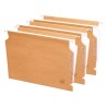 Carpeta colgante Gio - Visor lateral - Kraft bicolor - Varilla metálica - A4 - Lomo en V (PACK INDIVISIBLE DE 25 UNIDADES)