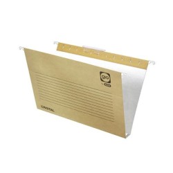 Carpeta colgante Gio - Visor superior - Kraft bicolor - Varilla metálica - A4 - Lomo 30 mm (PACK INDIVISIBLE DE 25 UNIDADES)