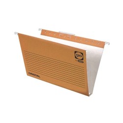 Carpeta colgante Gio - Visor superior - Kraft bicolor - Varilla metálica - Folio - Lomo 30 mm (PACK INDIVISIBLE DE 25 UNIDADES)